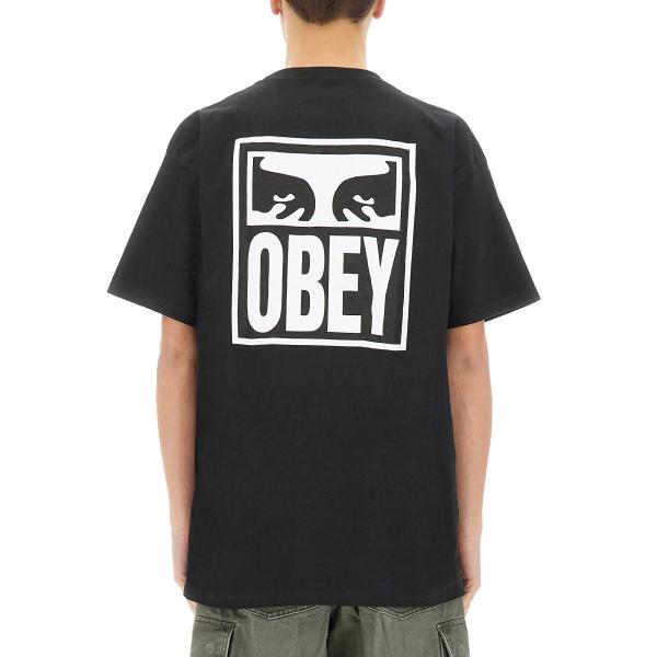 OBEY-오베이 남성 블랙 EYES ICON 2 반팔 티셔츠 165262142_BLACK... SSF Shop 오베이 남성 블랙 EYES ICON 2 반팔 티셔츠 165262142_BLACK 