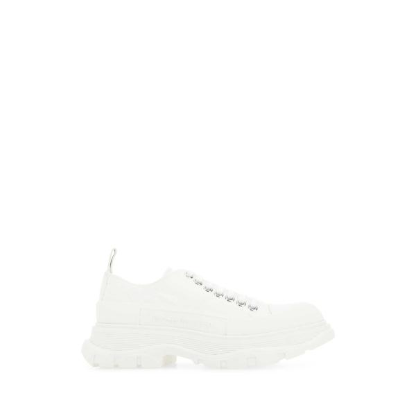 I.VILLAGE (에스아이빌리지) [ALEXANDER MCQUEEN]알렉산더맥퀸 여성 화이트 Tread Slick 캔버스 플랫폼 스니커즈 697072W4MV2 9000  - 