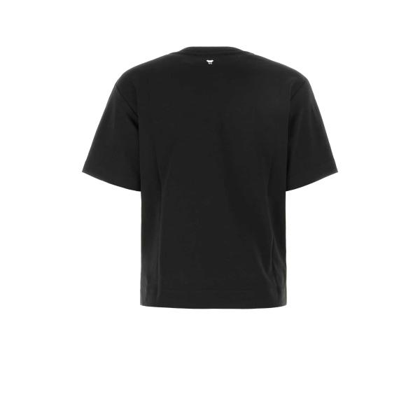 엘링크,MAX MARA WEEKEND 여성 블랙 코튼 티셔츠