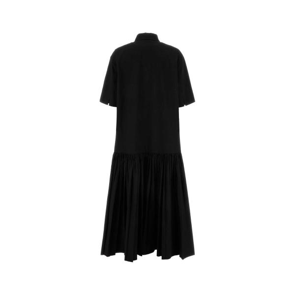 엘링크,JIL SANDER 여성 블랙 포플린 드레스