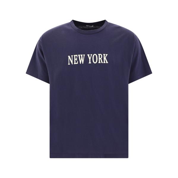 엘링크,BODE 남성 네이비 New York 티셔츠