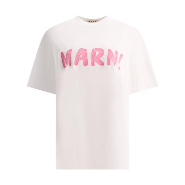 엘링크,MARNI 여성 화이트 티셔츠