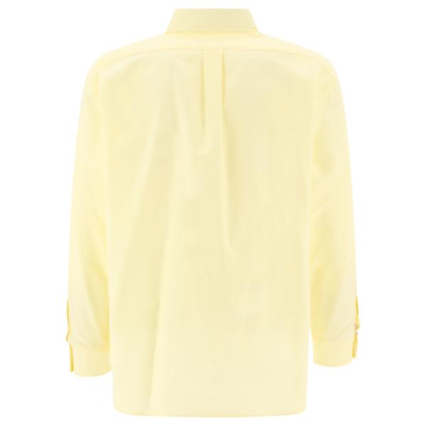 엘링크,MAISON KITSUNE 남성 옐로우 Contour Fox 셔츠