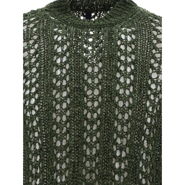 엘링크,JEAN-LUC A.LAVELLE 남성 카키 Redos Knitted 스웨터